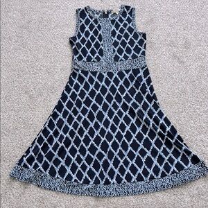 MICHAEL Michael Kors Sleeveless Geometric Pattern Dress.